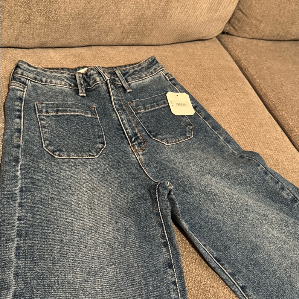 Altar'd State Blue Denim Jeans - Tally Wide Leg - Size 24